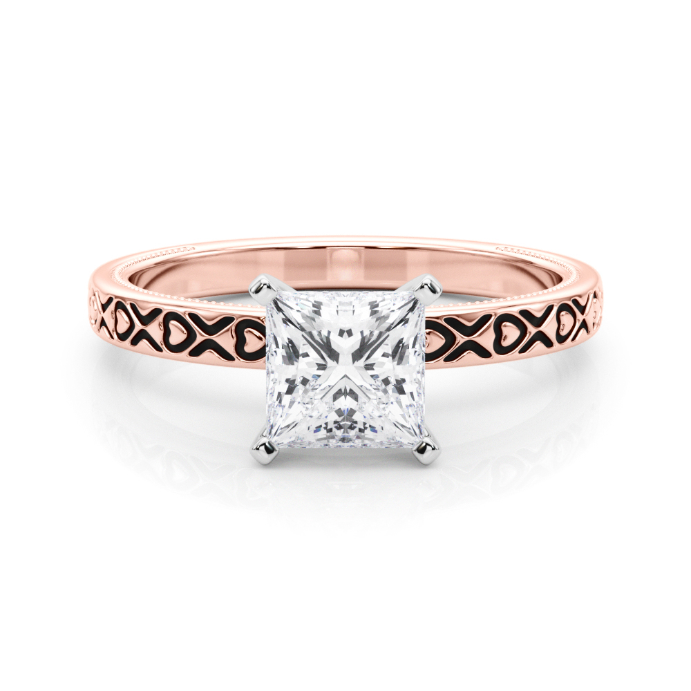 Ostara Lab-Created 4 Prong  Diamond Ring