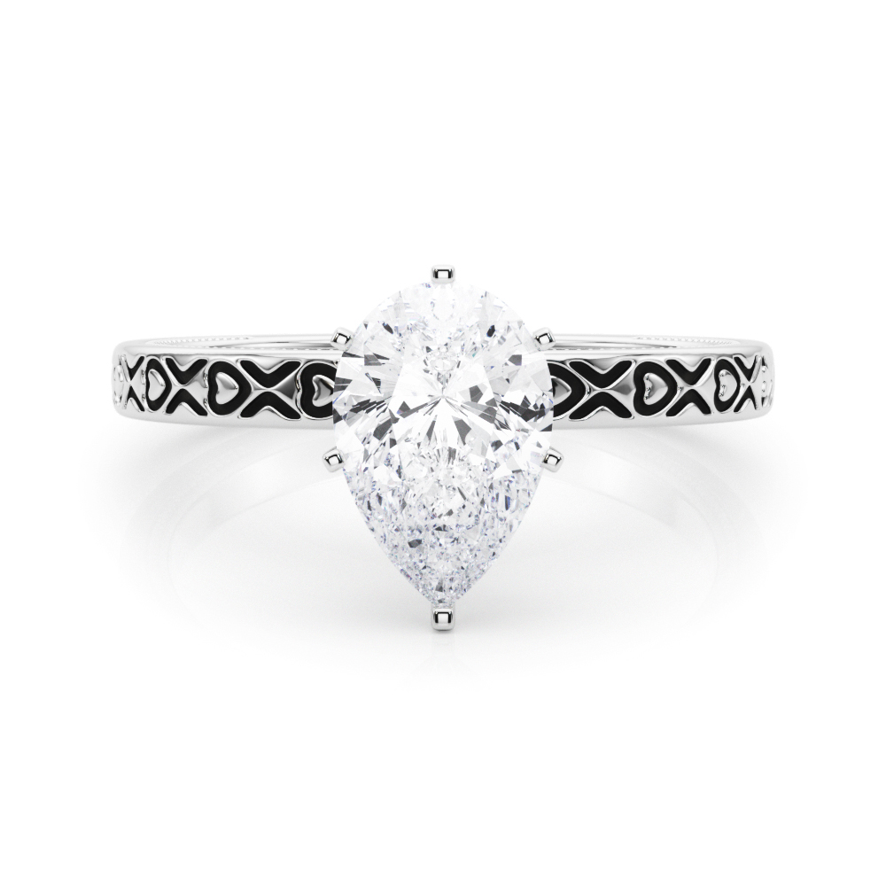 Ostara Natural 6 Prong  Solitaire Diamond Ring