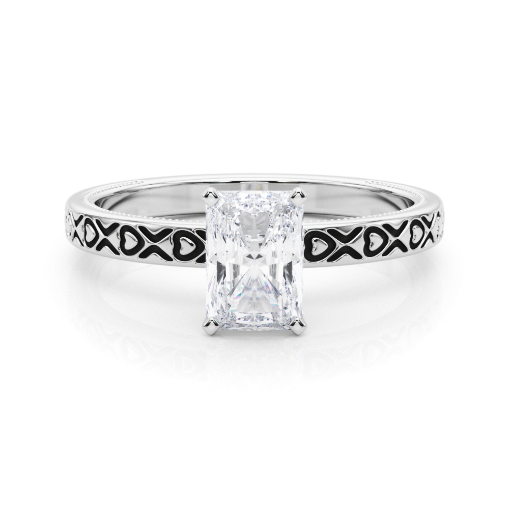 Ostara Natural 4 Prong  Solitaire Diamond Ring
