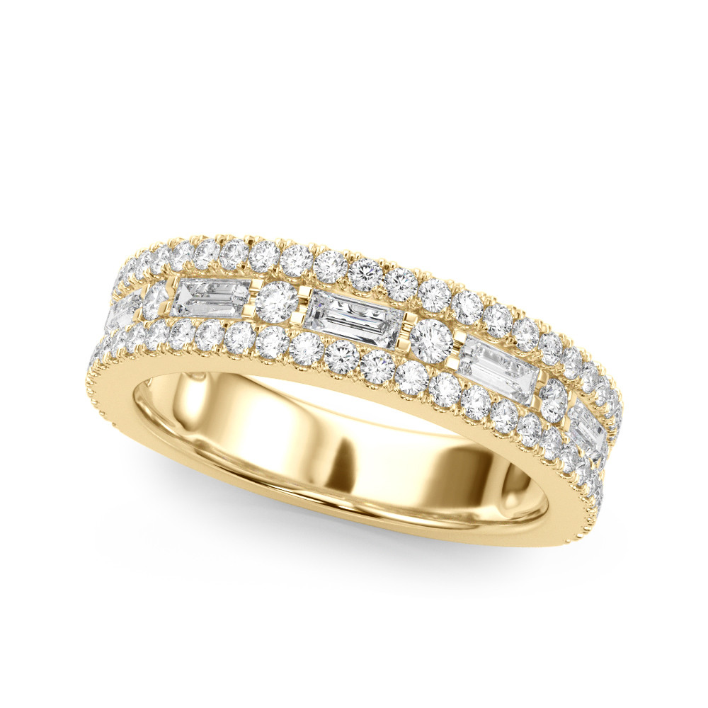 Nazaret Lab Grown Yellow Gold Prong-Set  Diamond Ring