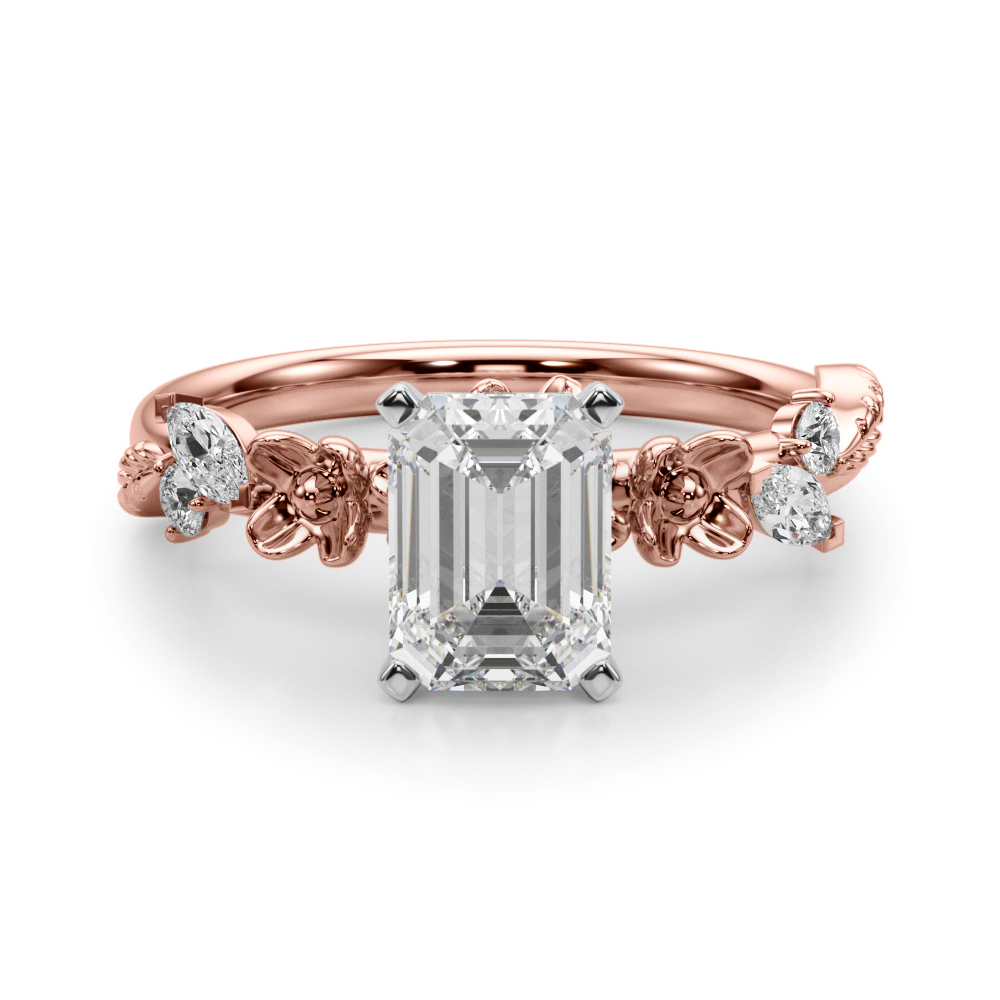 Sarahal Lab-Created 4 Prong Set Diamond Ring