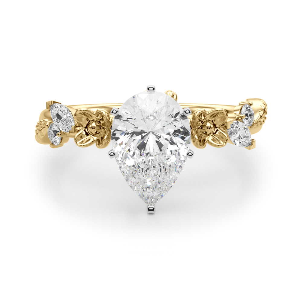 Sarahal Natural 6 Prong Set Diamond Ring