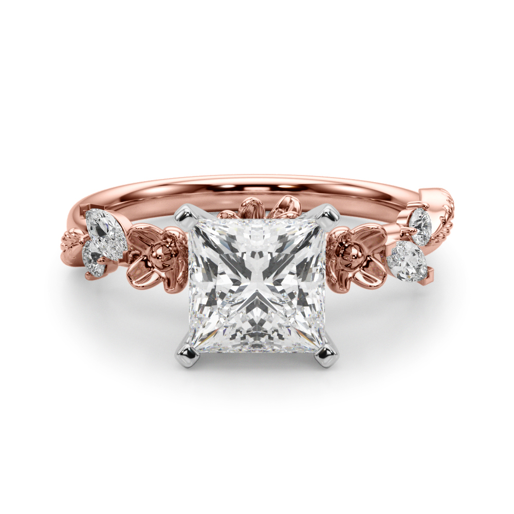 Sarahal Natural 4 Prong Set Diamond Ring