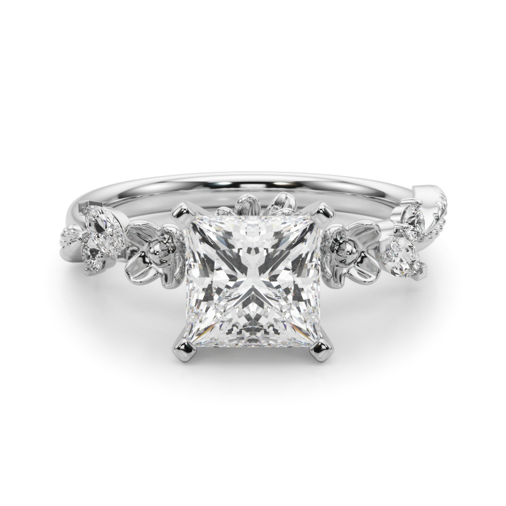 Sarahal Natural 4 Prong Set Diamond Ring