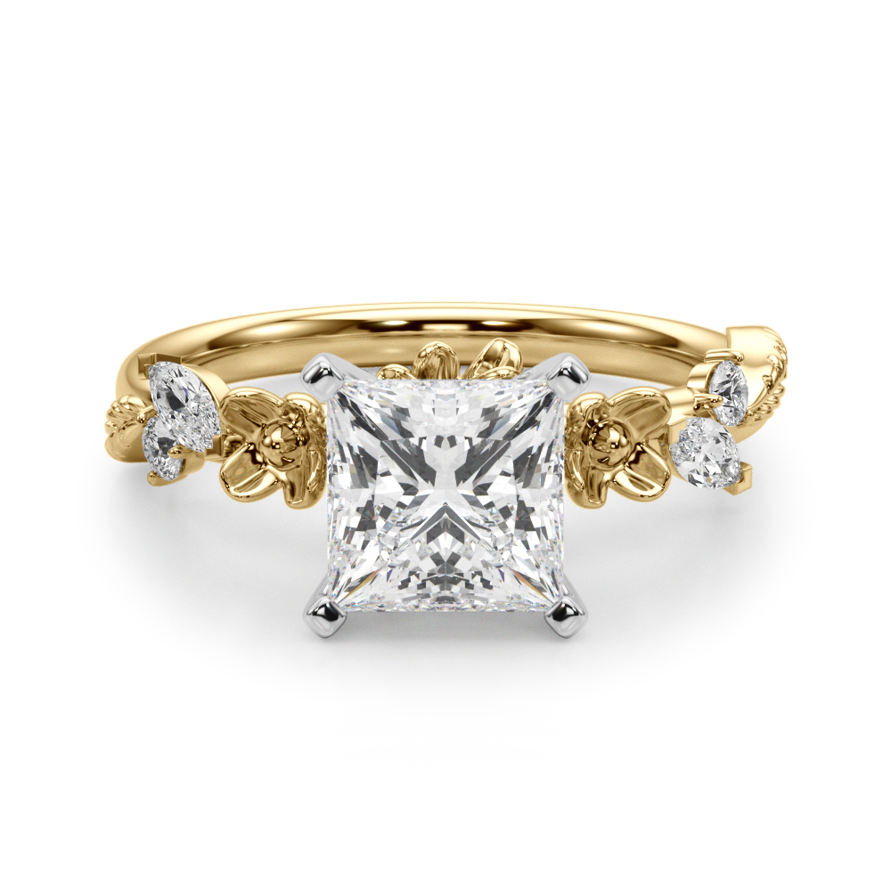 Sarahal Natural 4 Prong Set Diamond Ring