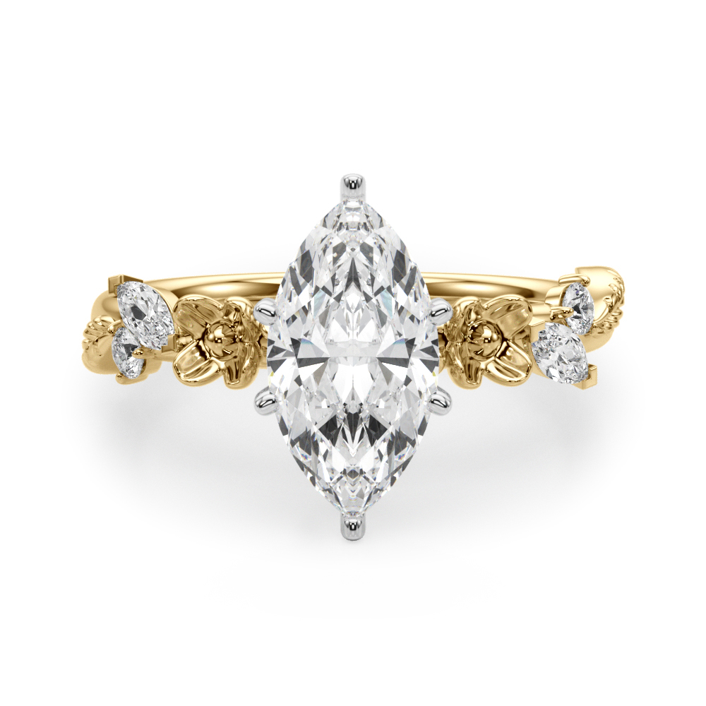 Sarahal Natural 6 Prong Set Diamond Ring