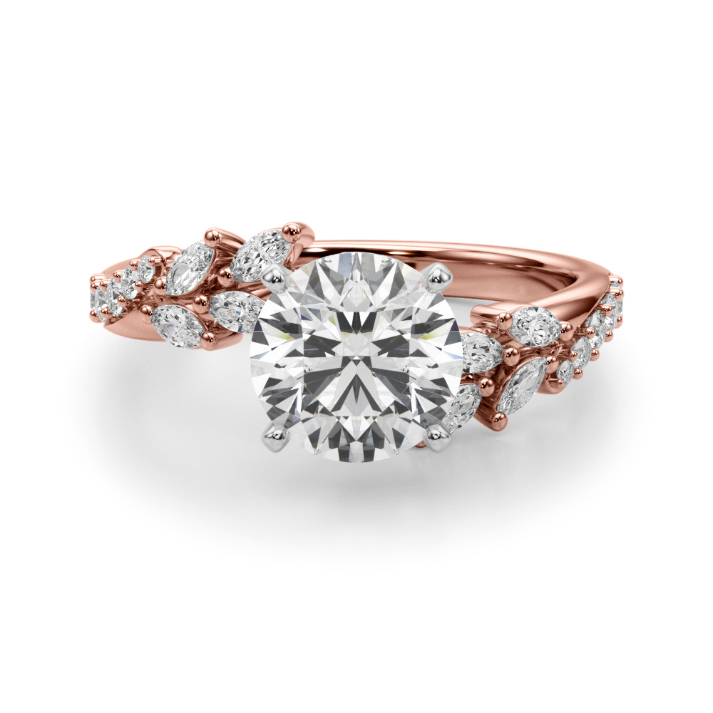 Lijita Natural 4 Prong Set Diamond Ring