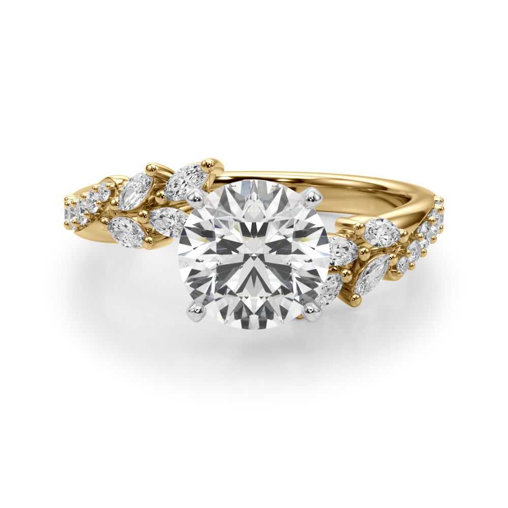 Lijita Natural 4 Prong Set Diamond Ring