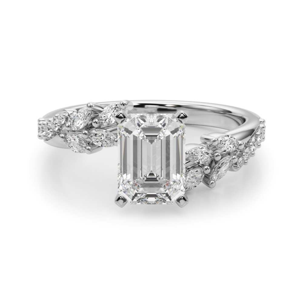 Lijita Natural 4 Prong Set Diamond Ring