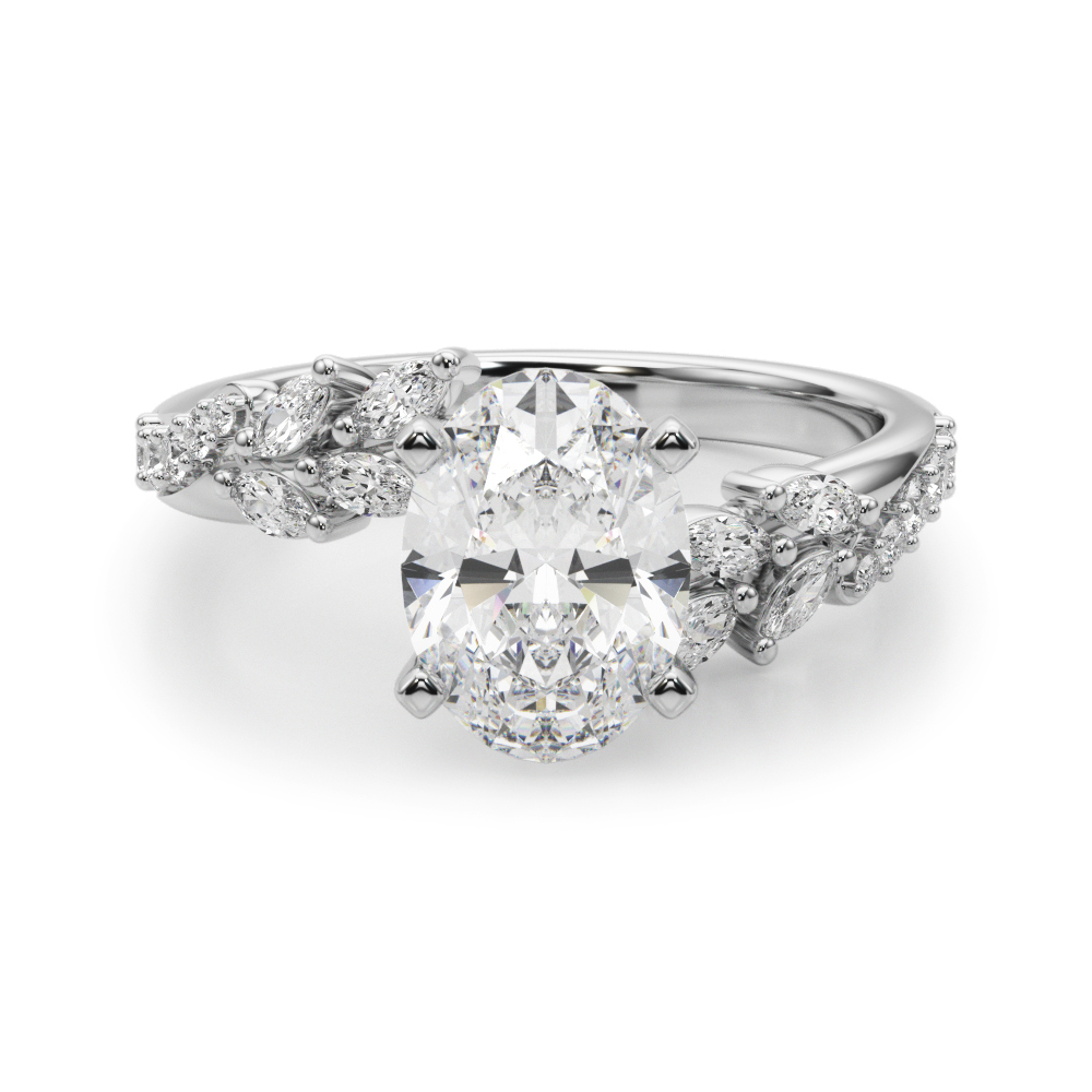 Lijita Natural 4 Prong Set Diamond Ring