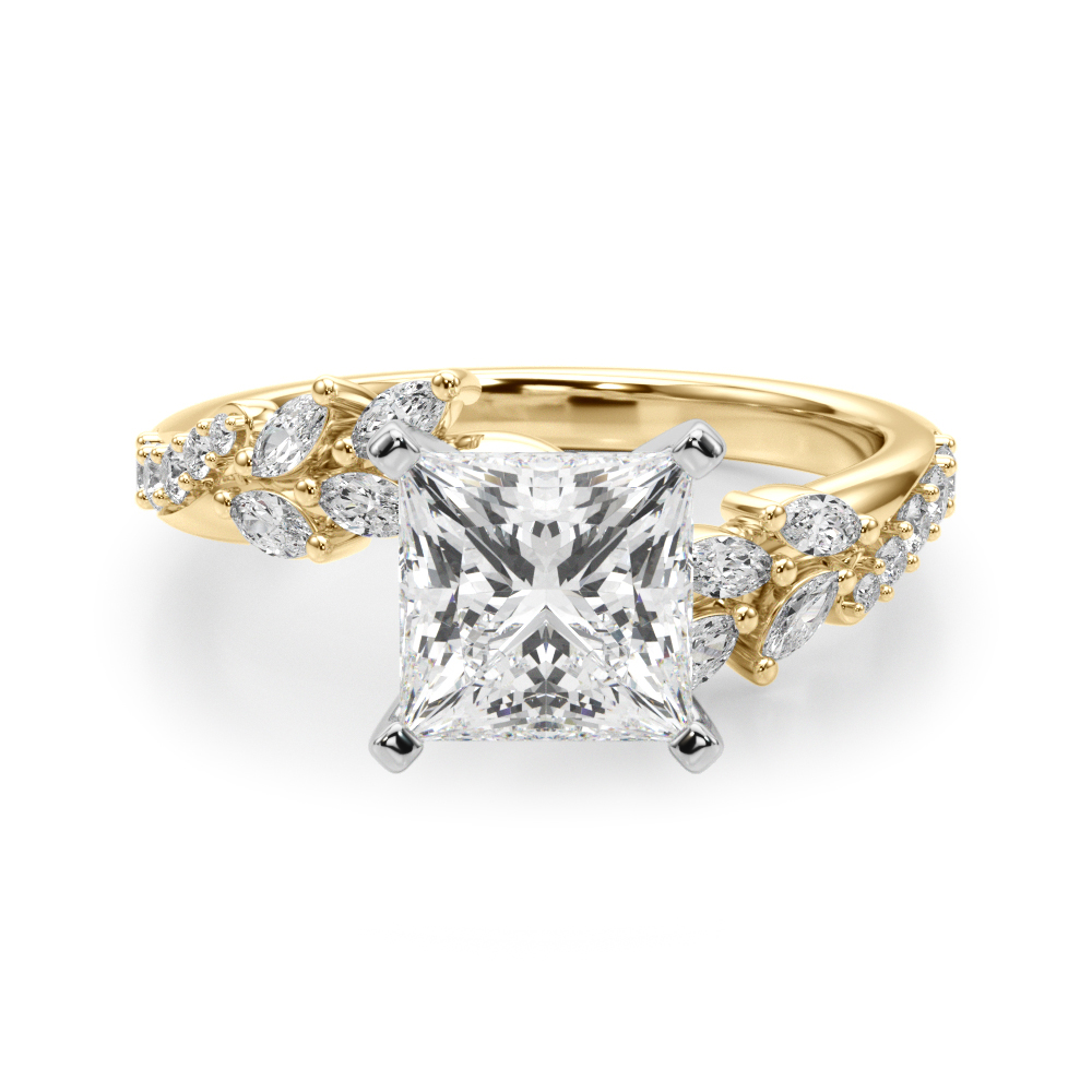 Lijita Natural 4 Prong Set Diamond Ring