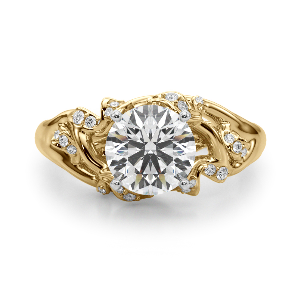 Suffiya Natural 4 Prong Set Diamond Ring