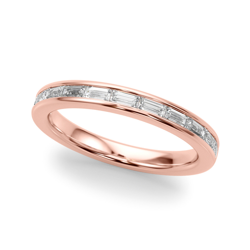 Selin Lab-Created Channel-Set  Diamond Ring