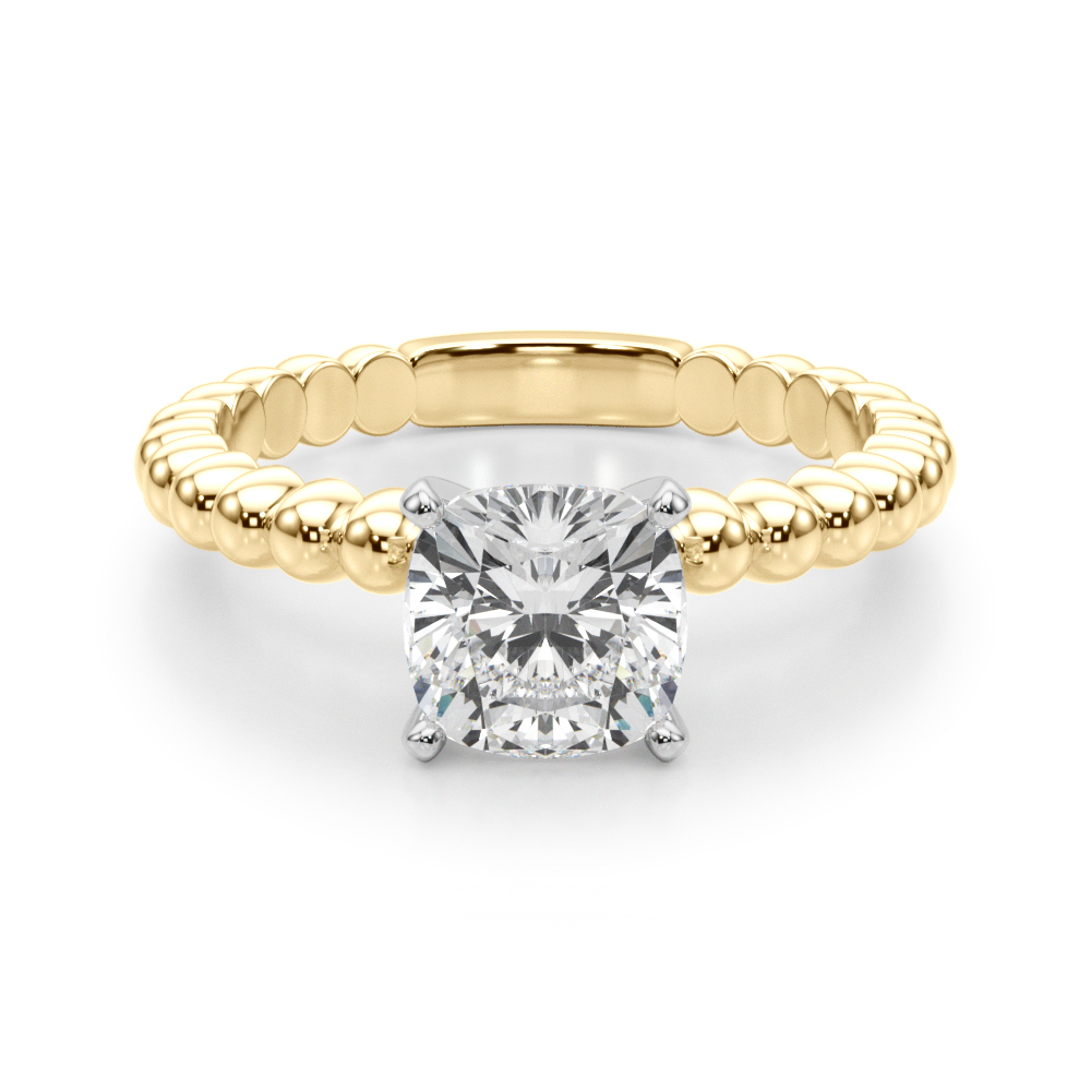 Olia Lab-Created 4 Prong  Diamond Ring