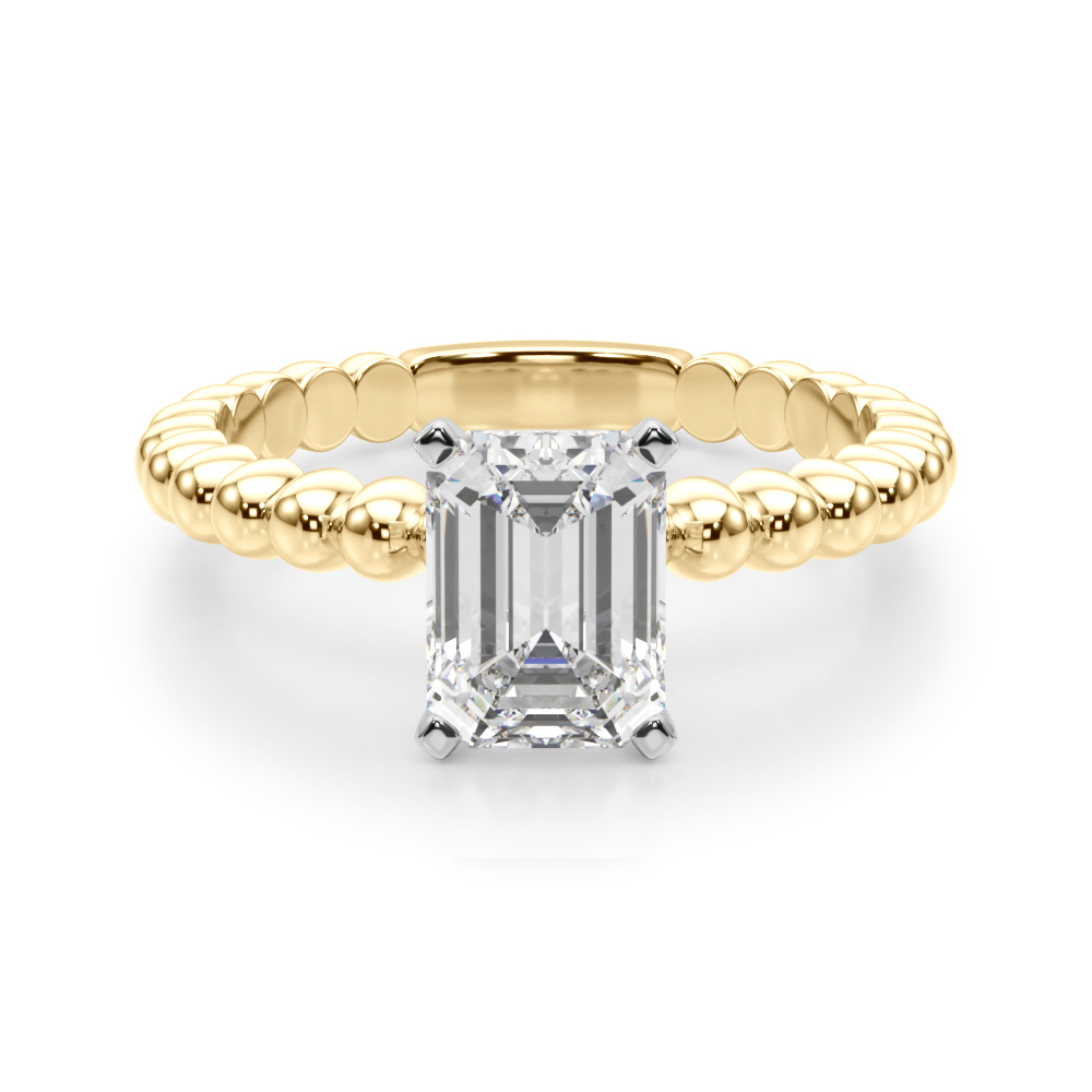 Olia Lab-Created 4 Prong  Diamond Ring