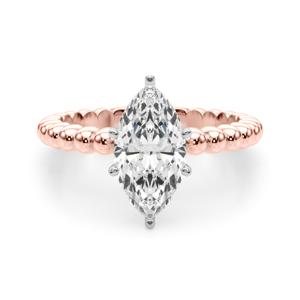SunshineDiamonds Diamond Solitaire Diamond Rings in 9K Rose - 35