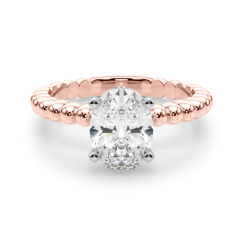 Olia Lab-Created 4 Prong  Diamond Ring