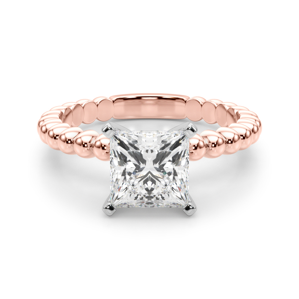 Olia Lab-Created 4 Prong  Diamond Ring