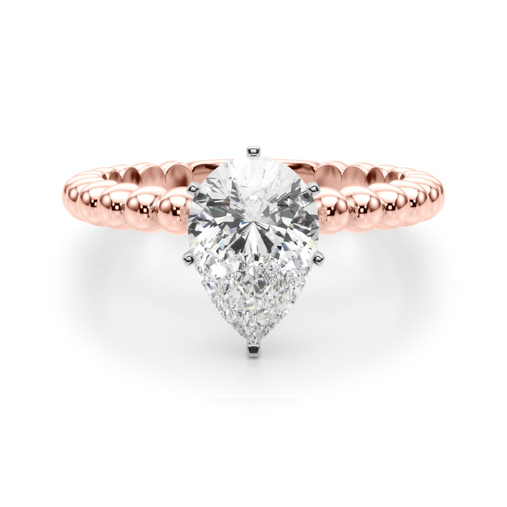 SunshineDiamonds Diamond Solitaire Diamond Rings in 9K Rose Gold and 0.50 Carat Lab Grown Diamond