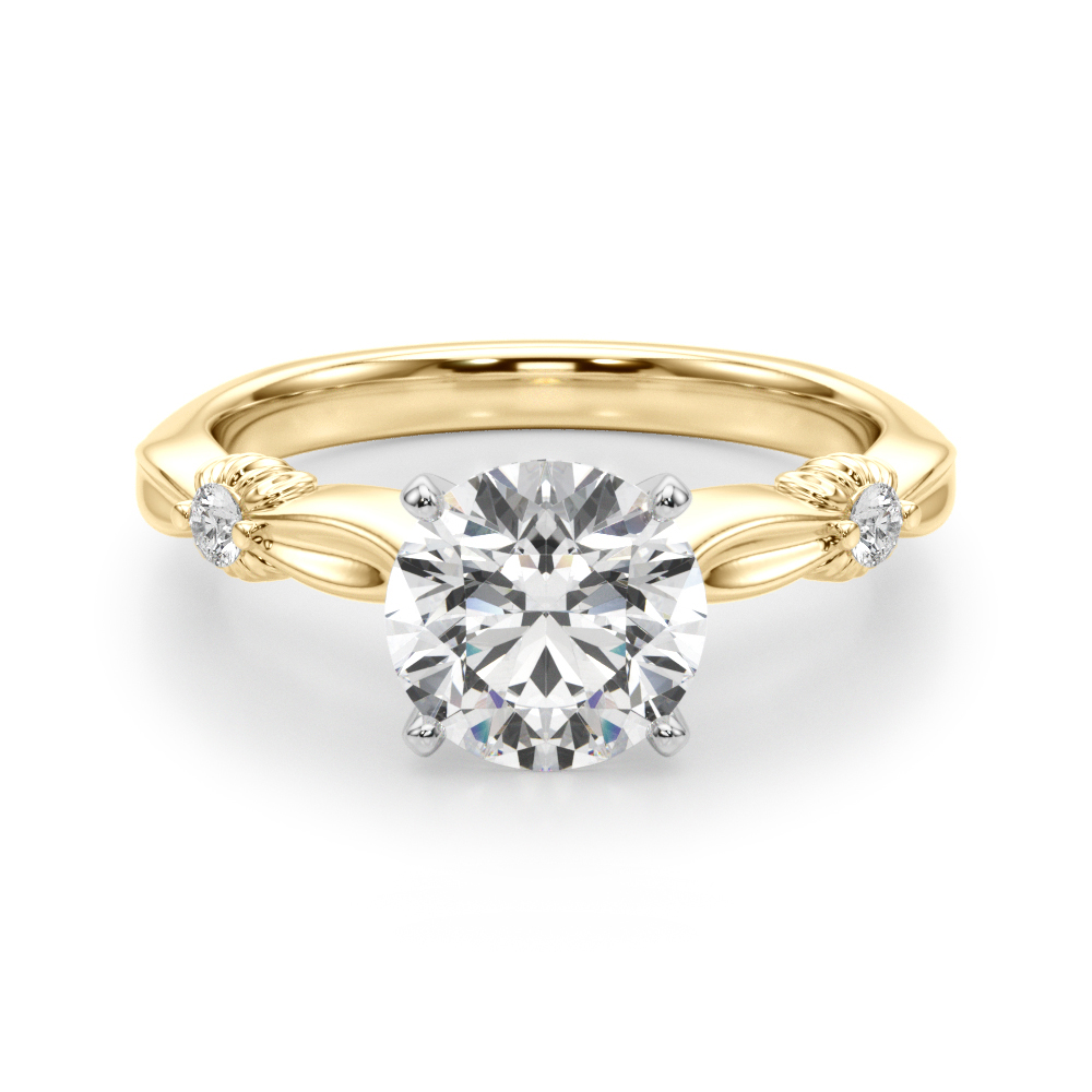 Lab-Created 4 Prong Diamond Ring