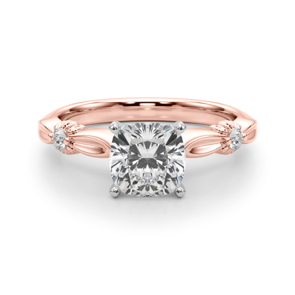 Lab-Created 4 Prong Diamond Ring