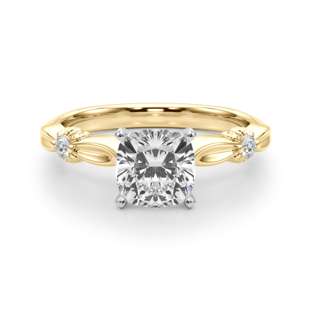 SunshineDiamonds Side Stone Diamond Diamond Rings in 9K