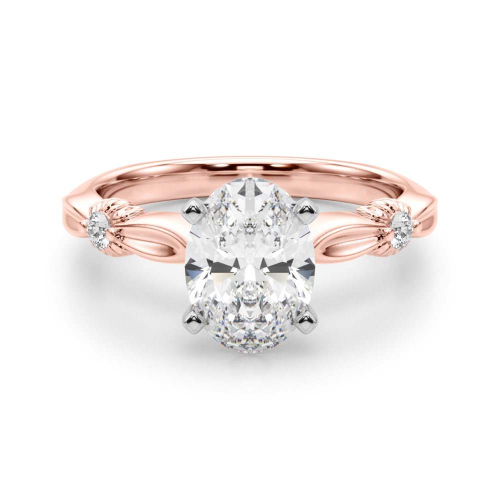 Lab-Created 4 Prong Diamond Ring