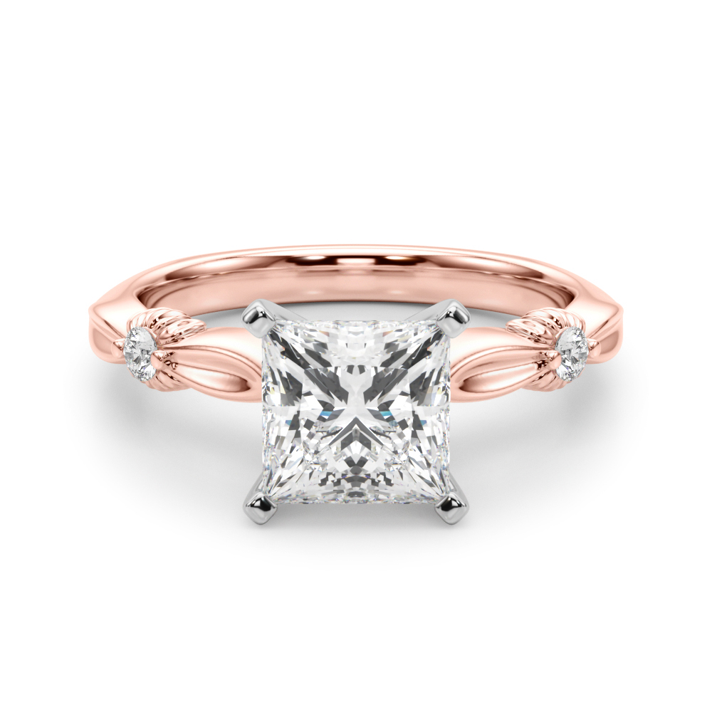 Lab-Created 4 Prong Diamond Ring