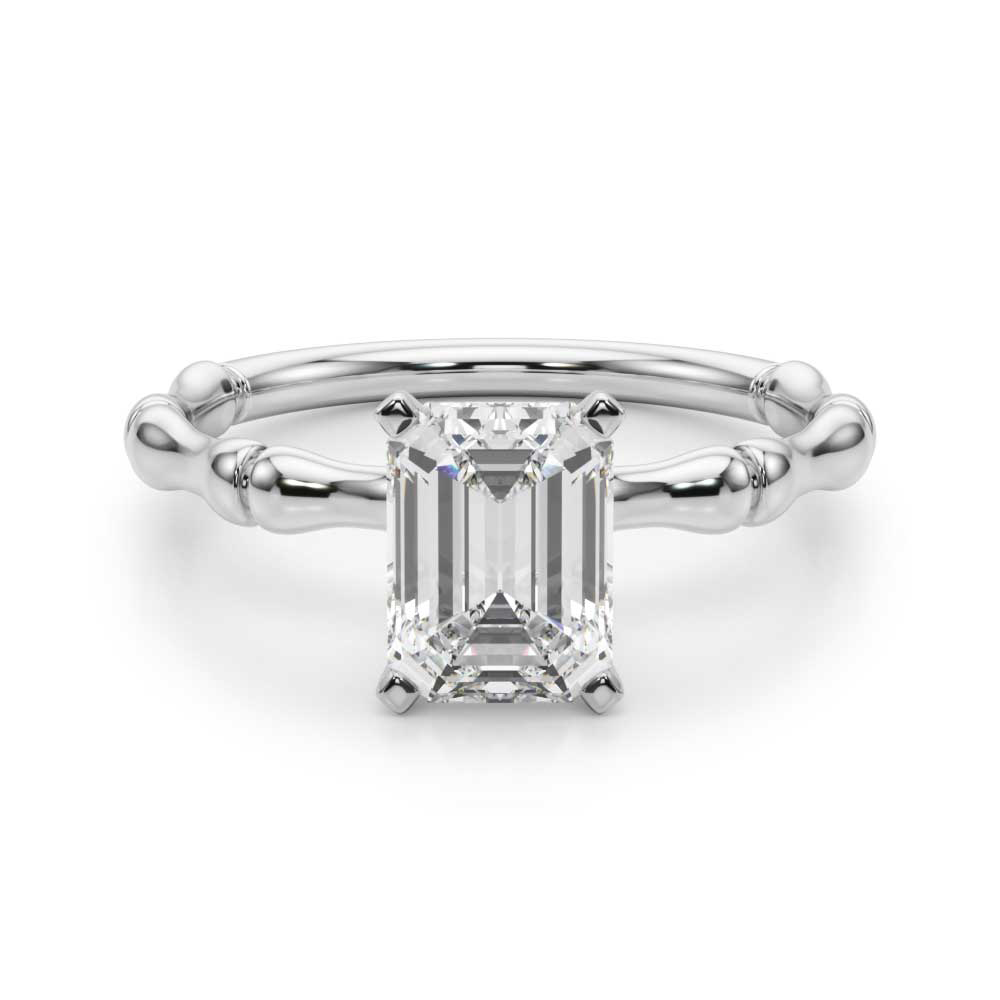 Oakleyl Natural 4 Prong  Solitaire Diamond Ring