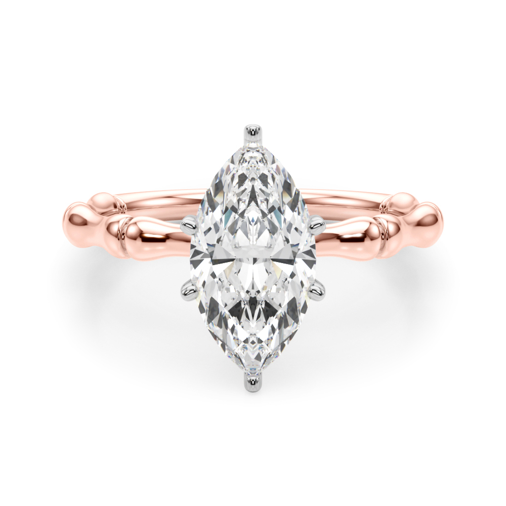 SunshineDiamonds Diamond Solitaire Diamond Rings in 9K Rose - 39