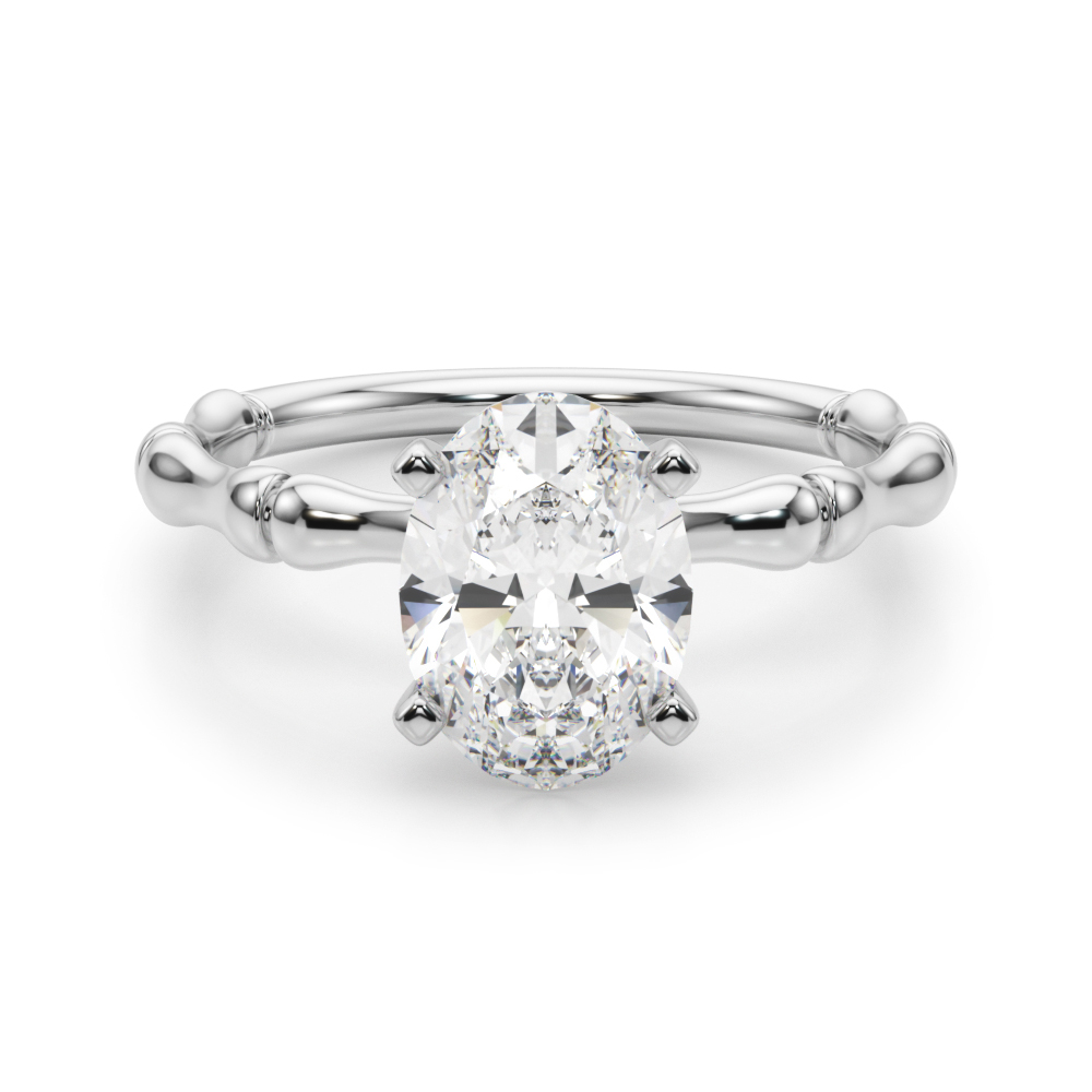 Oakleyl Natural 4 Prong  Solitaire Diamond Ring
