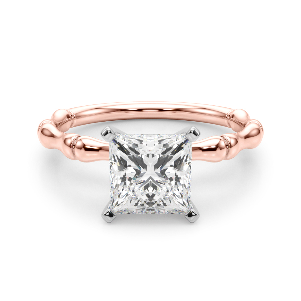 Oakleyl Lab-Created 4 Prong  Diamond Ring