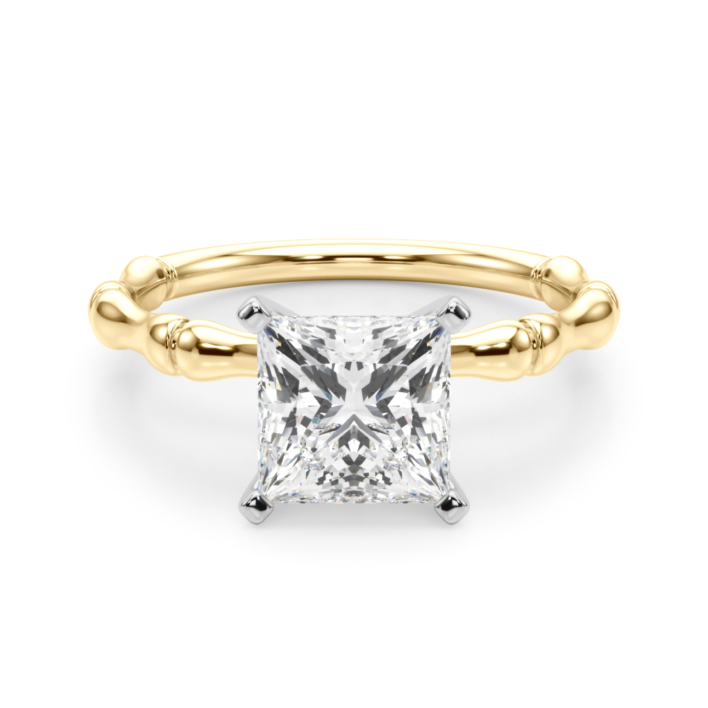 Oakleyl Lab-Created 4 Prong  Diamond Ring