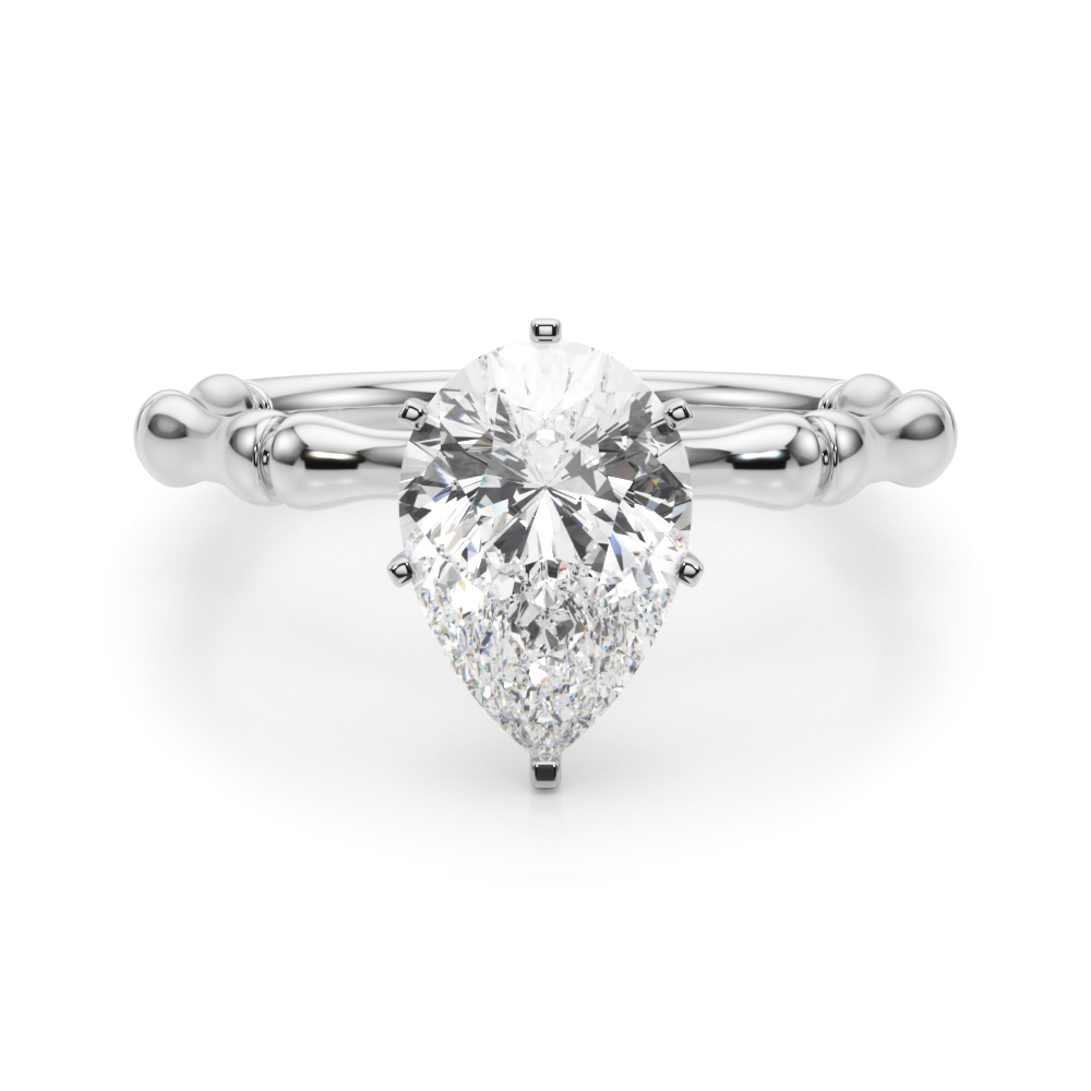 Oakleyl Natural 6 Prong  Solitaire Diamond Ring