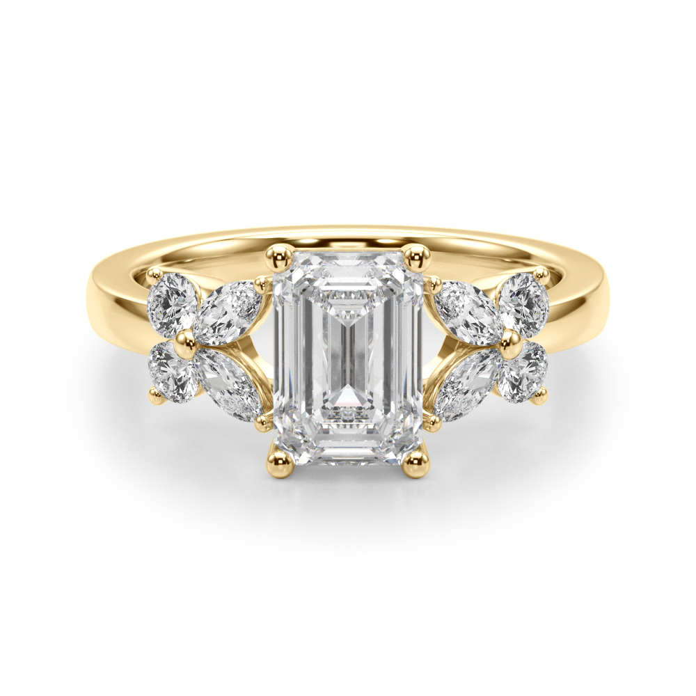 Firzola Natural 4 Prong Set Diamond Ring