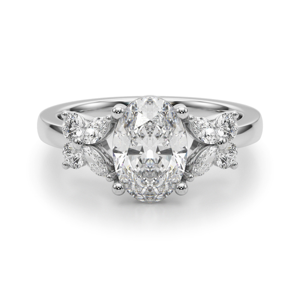 Firolin Natural 4 Prong Set Diamond Ring