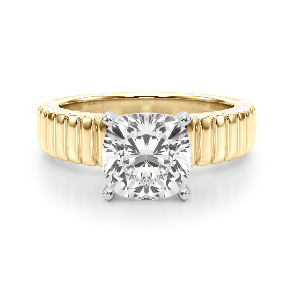Eceslin Lab-Created 4 Prong  Diamond Ring