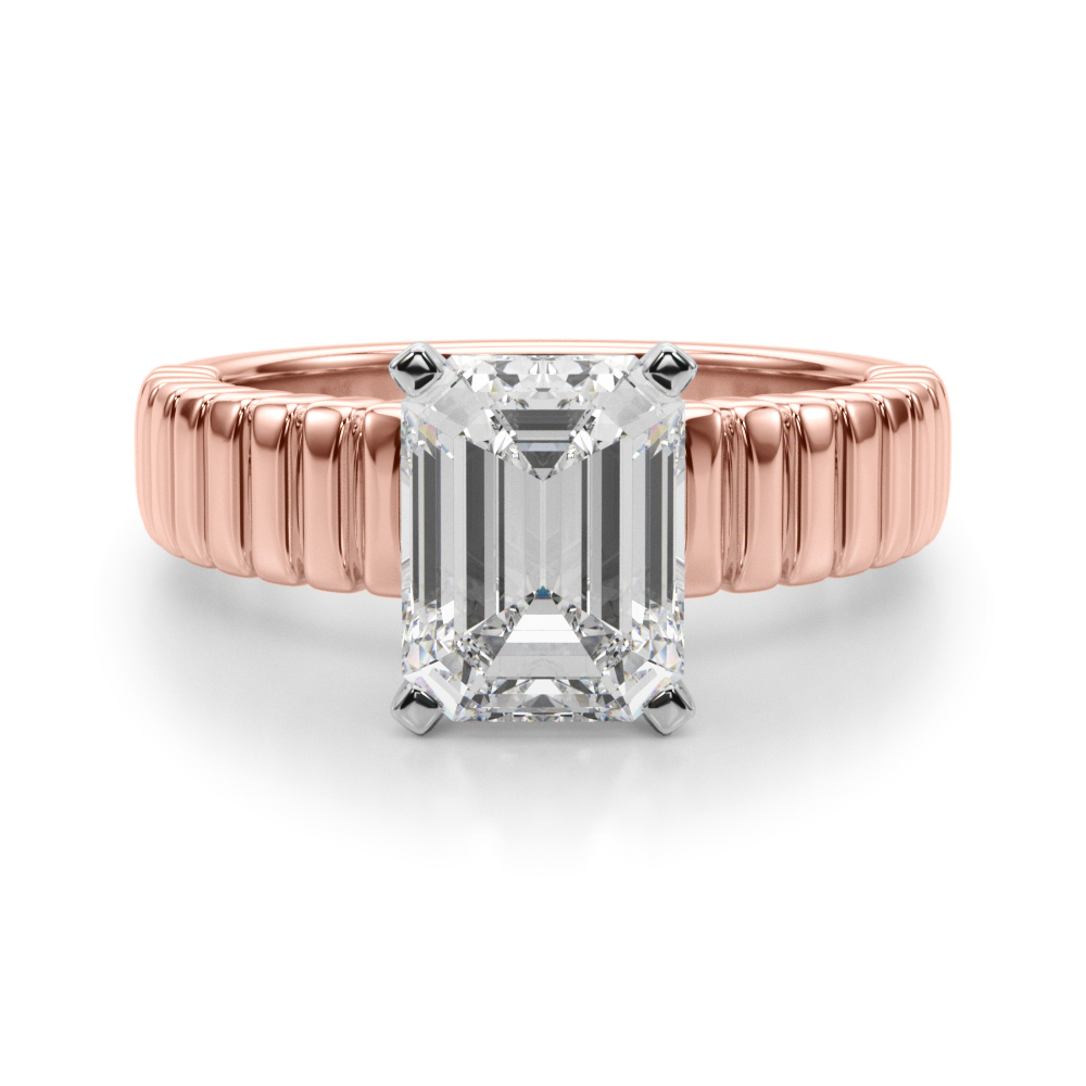 SunshineDiamonds Diamond Solitaire Diamond Rings in 9K Rose - 123