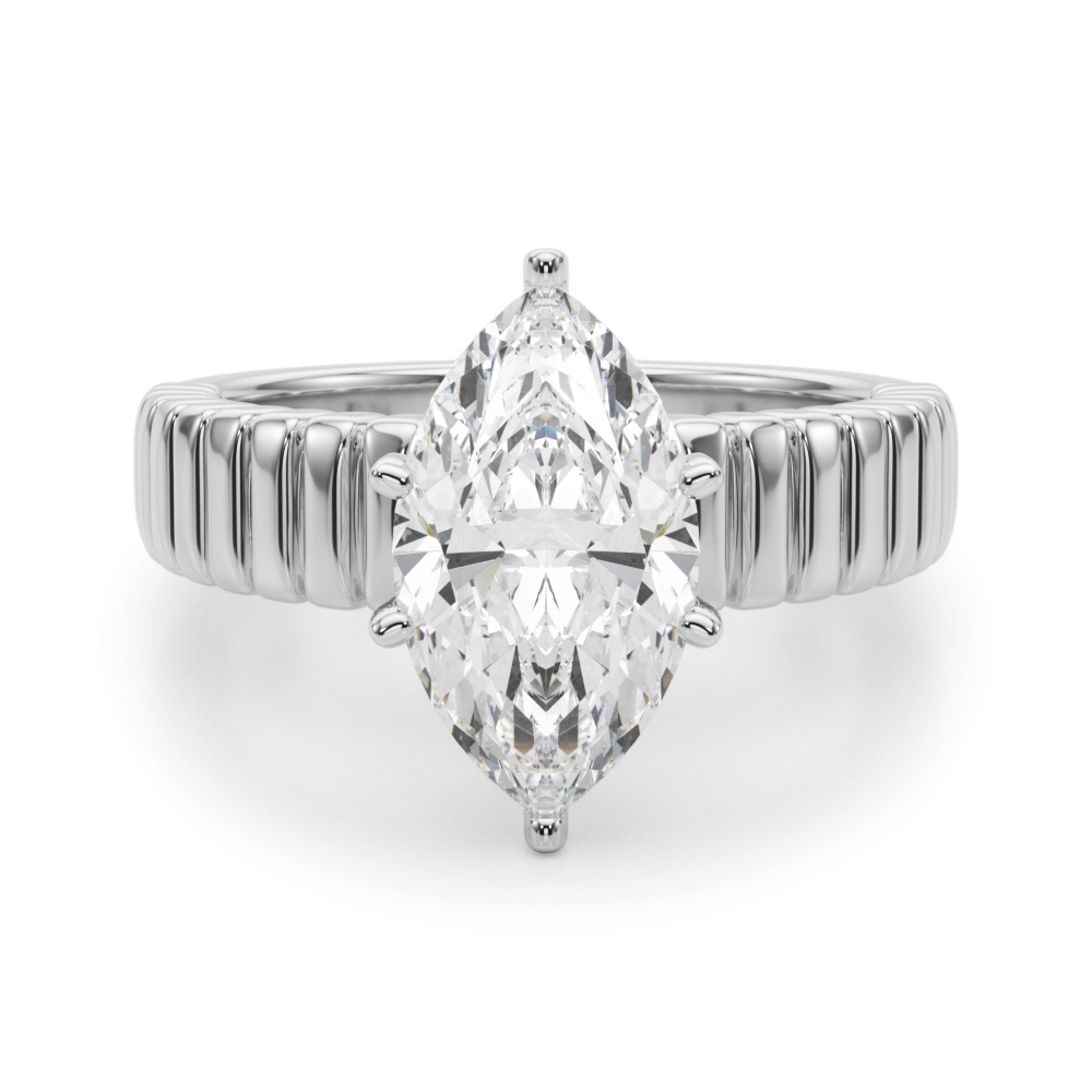Evesta Lab-Created 6 Prong  Diamond Ring