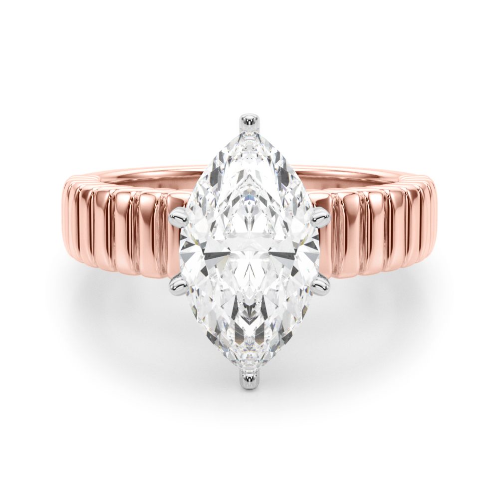SunshineDiamonds Diamond Solitaire Diamond Rings in 9K Rose