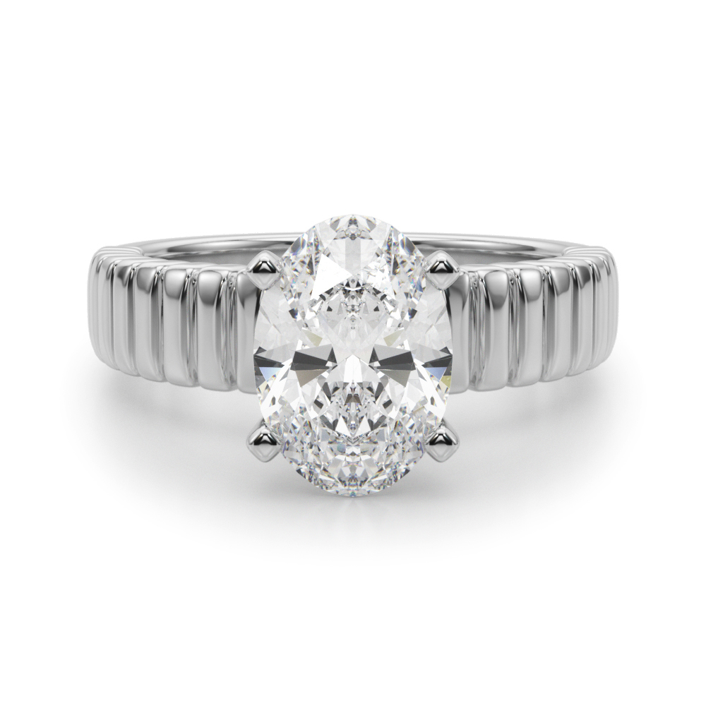 Everinna Lab-Created 4 Prong  Diamond Ring