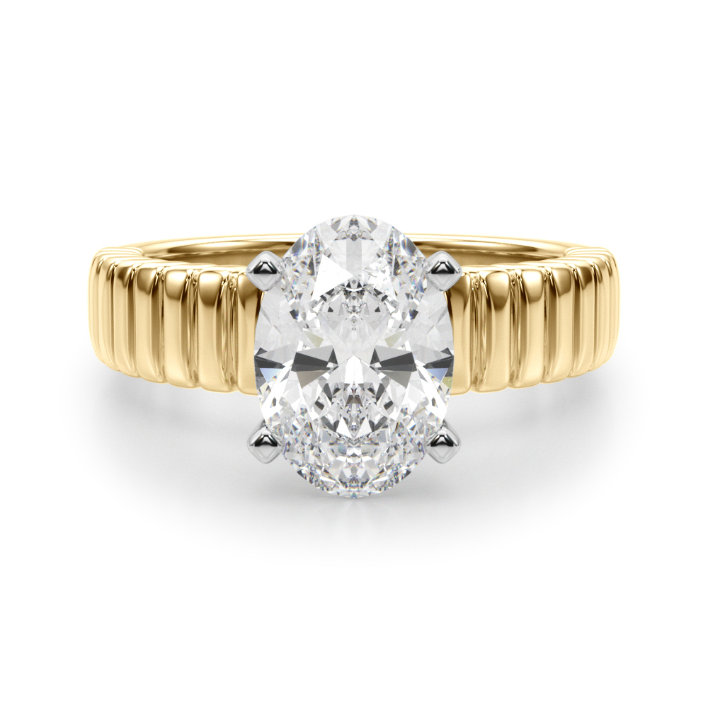 Everinna Lab-Created 4 Prong  Diamond Ring