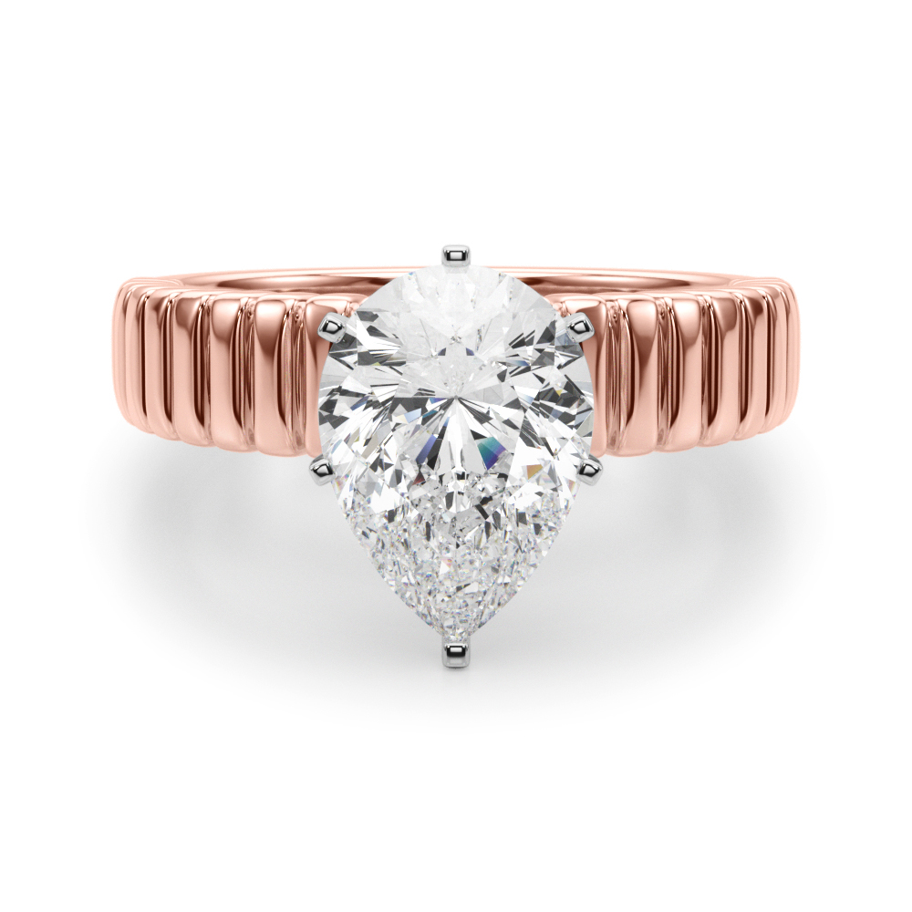 SunshineDiamonds Diamond Solitaire Diamond Rings in 9K Rose - 126