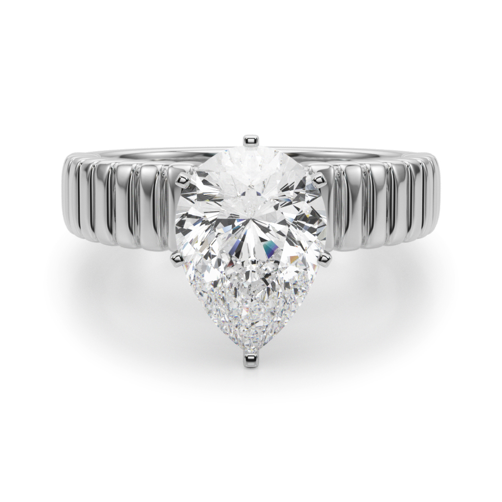 Eresta Natural 6 Prong  Solitaire Diamond Ring