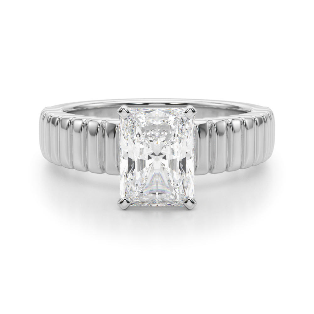 Ereslin Lab-Created 4 Prong  Diamond Ring