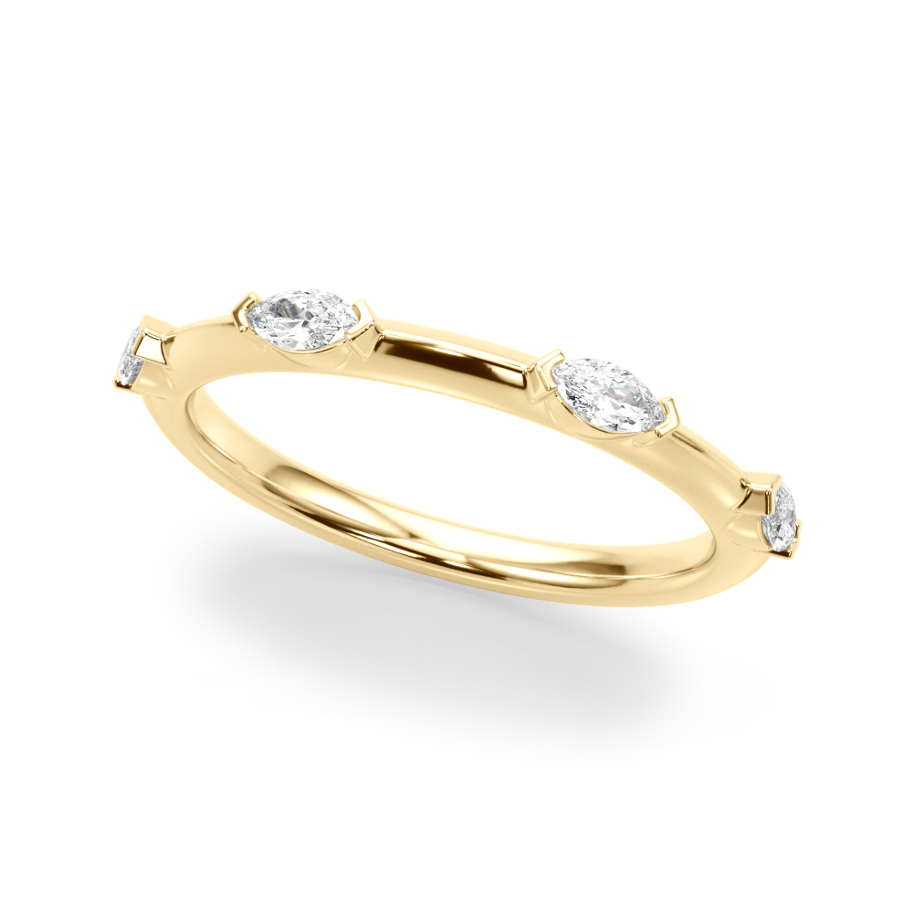 Jiyanes Natural Bezel Set Diamond Ring