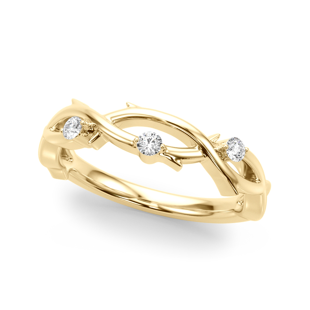Benis Lab Grown Diamond Yellow Gold Bezel Set Men's Wedding Ring