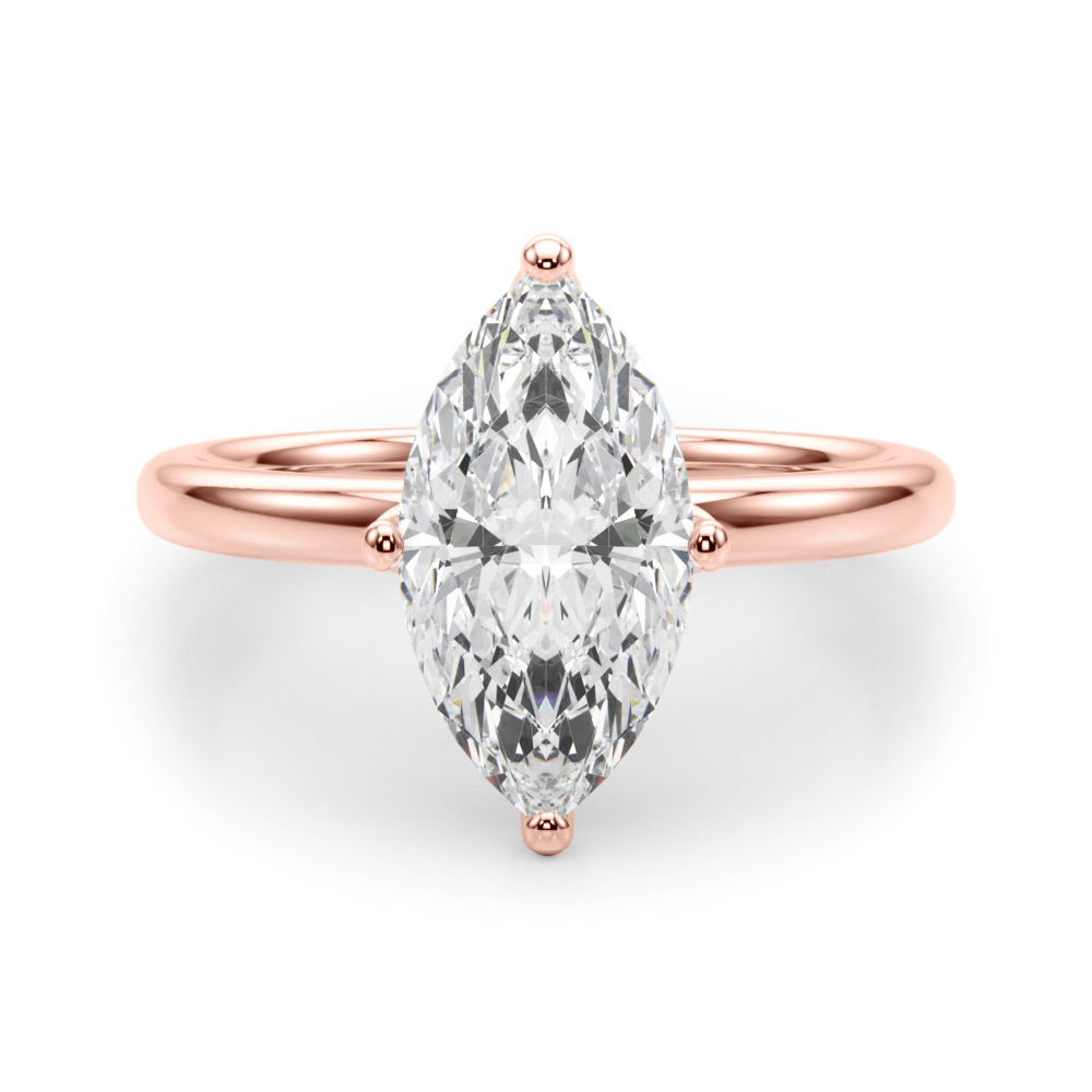 Anicilia Lab-Created 4 Prong Set Diamond Ring