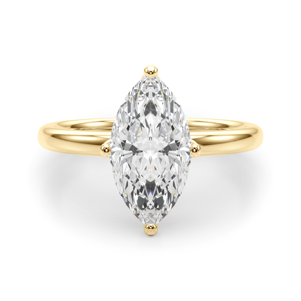 Anicilia Lab-Created 4 Prong Set Diamond Ring