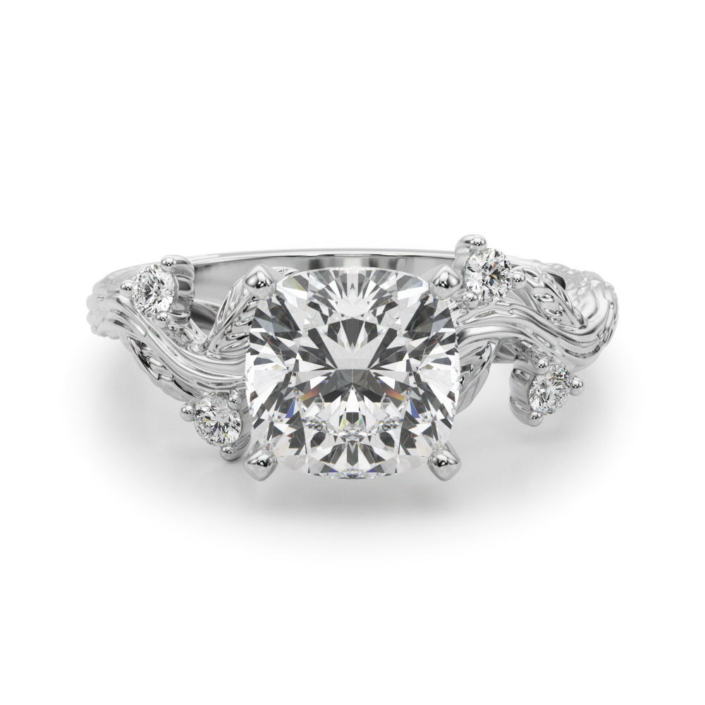 Lijitha Natural 4 Prong Set Diamond Ring